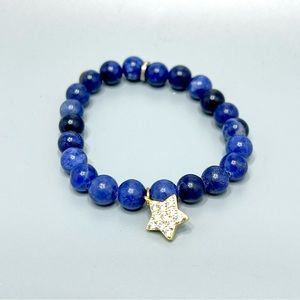 Sodalite Bead Expanding Bracelet
